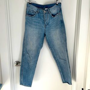 H&M brand light wash boyfriend jeans